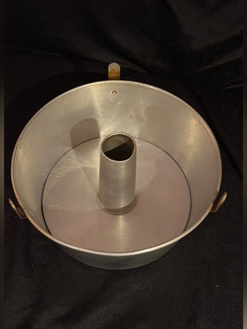 1950"s VNT 10" Worthmore Angell Food Aluminum Tube Cake Pan  "MADE IN THE USA".